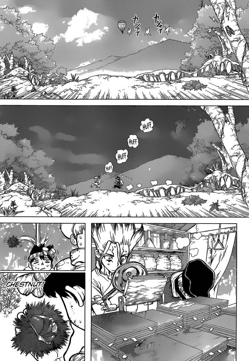 Dr. Stone Manga Chapter 94 page 3 - The Scent of Black Gold scene