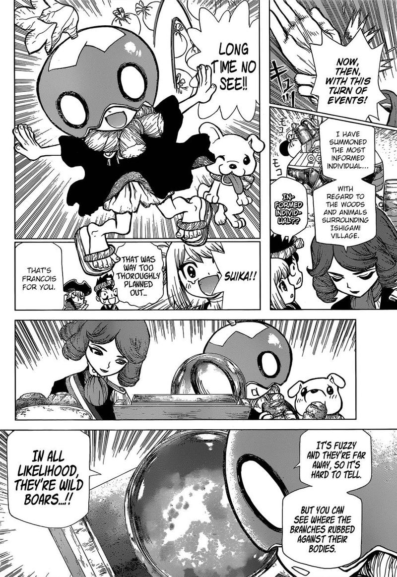 Dr. Stone Manga Chapter 94 page 7 - The Scent of Black Gold scene