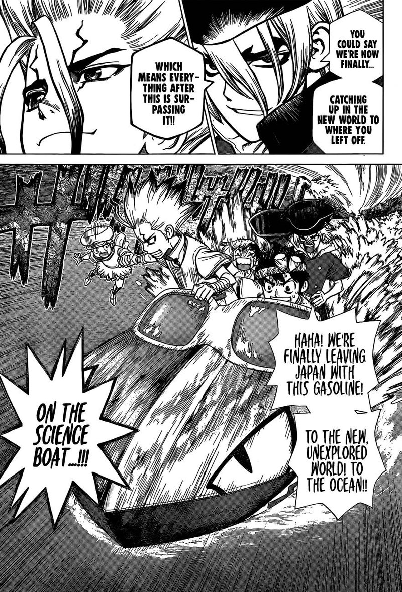 Dr. Stone Manga Chapter 95 page 11 - First Contact scene