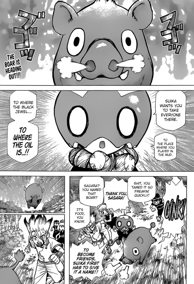 Dr. Stone Manga Chapter 95 page 4 - First Contact scene