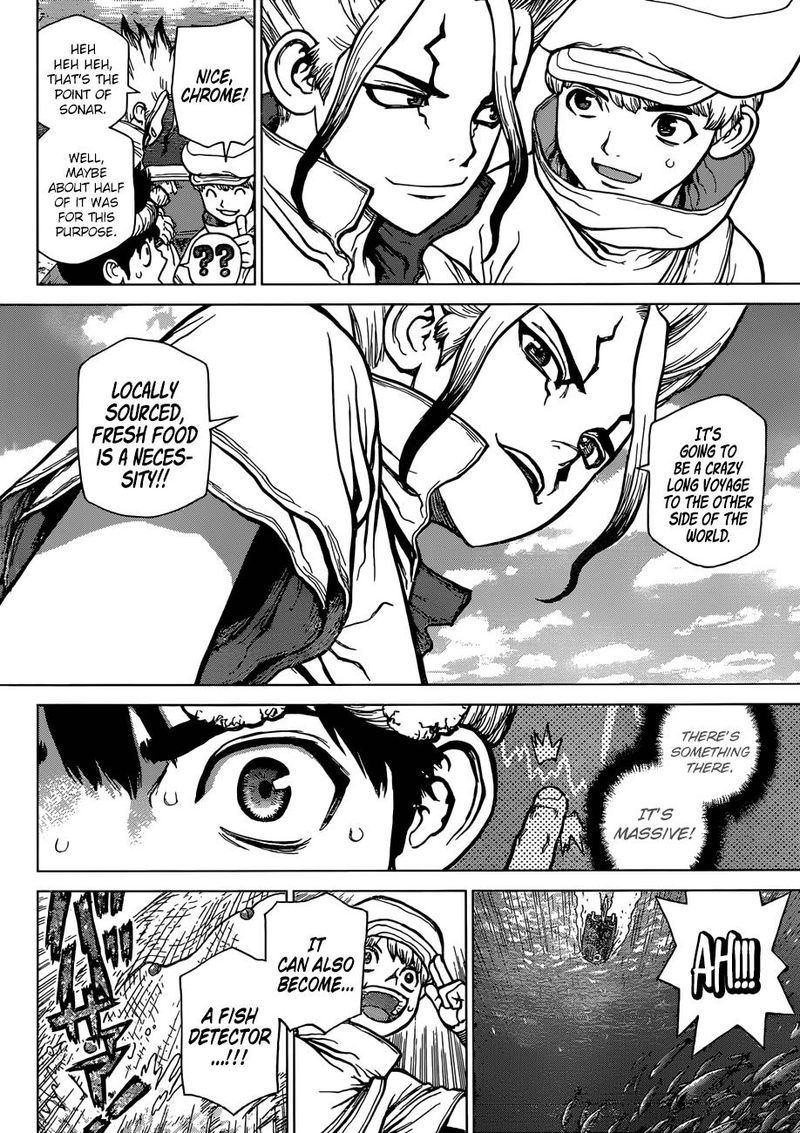 Dr. Stone Manga Chapter 96 page 17 - Eye of Science scene