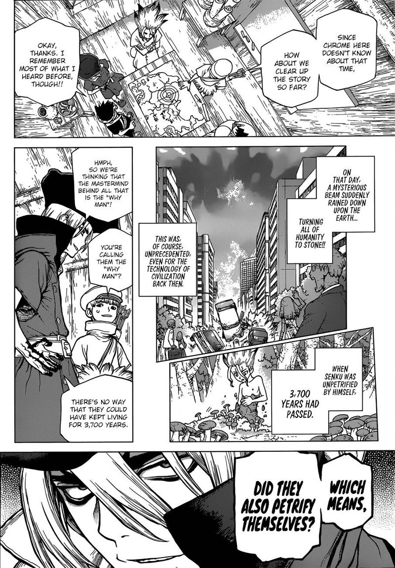 Dr. Stone Manga Chapter 96 page 6 - Eye of Science scene
