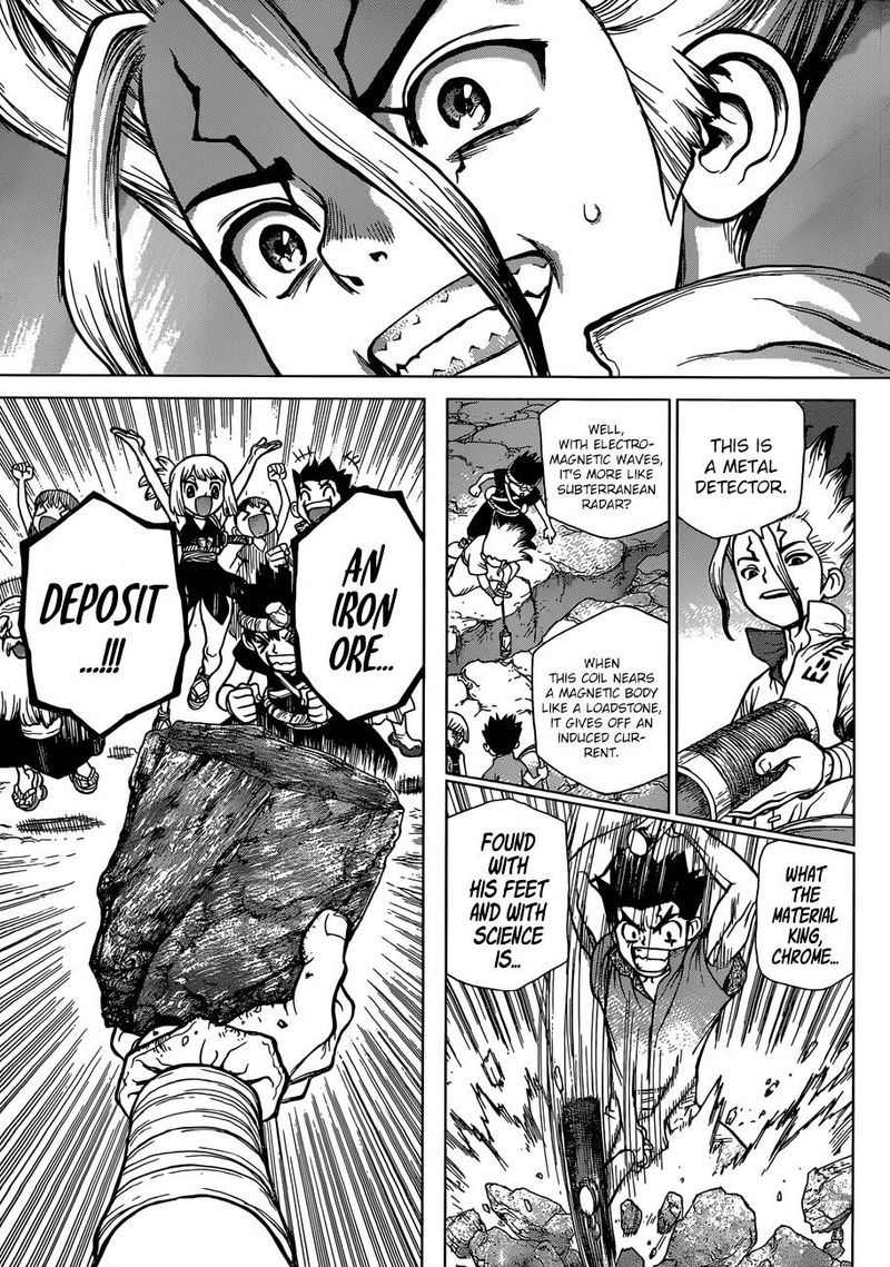 Dr. Stone Manga Chapter 97 page 13 - The Joy of Leadership scene
