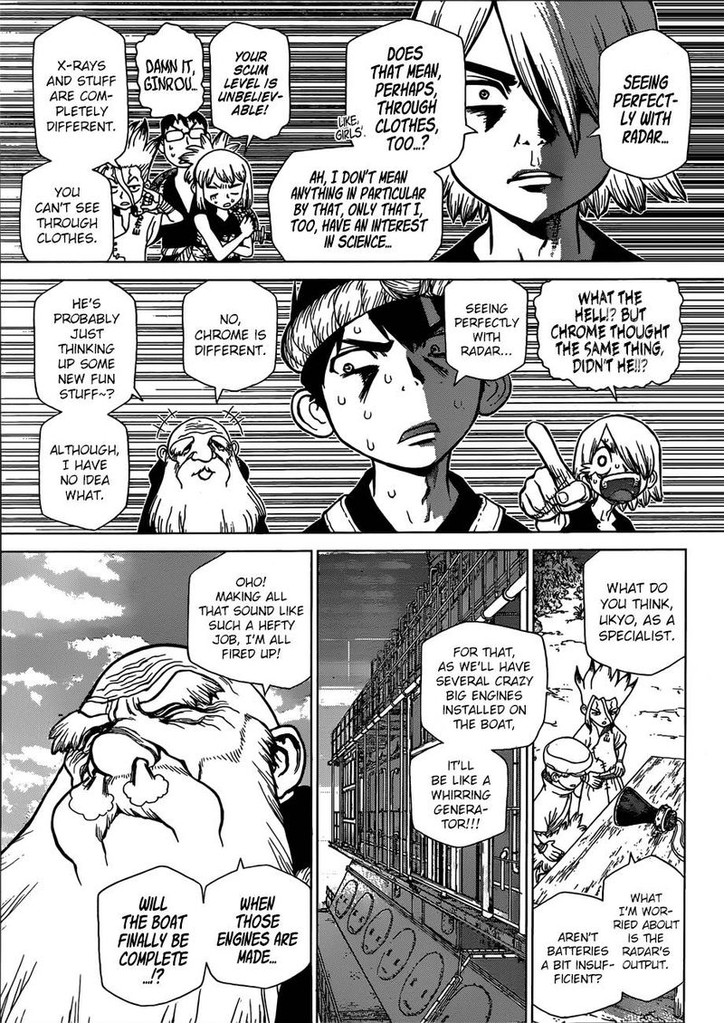 Dr. Stone Manga Chapter 97 page 5 - The Joy of Leadership scene