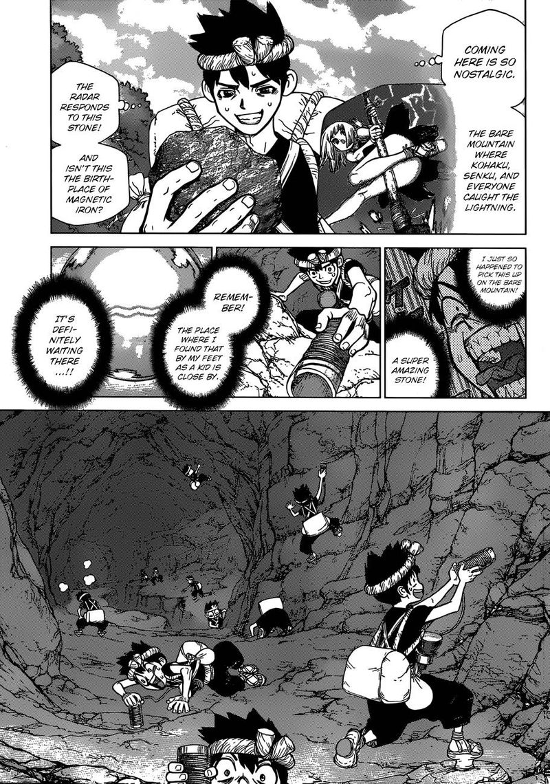 Dr. Stone Manga Chapter 97 page 9 - The Joy of Leadership scene