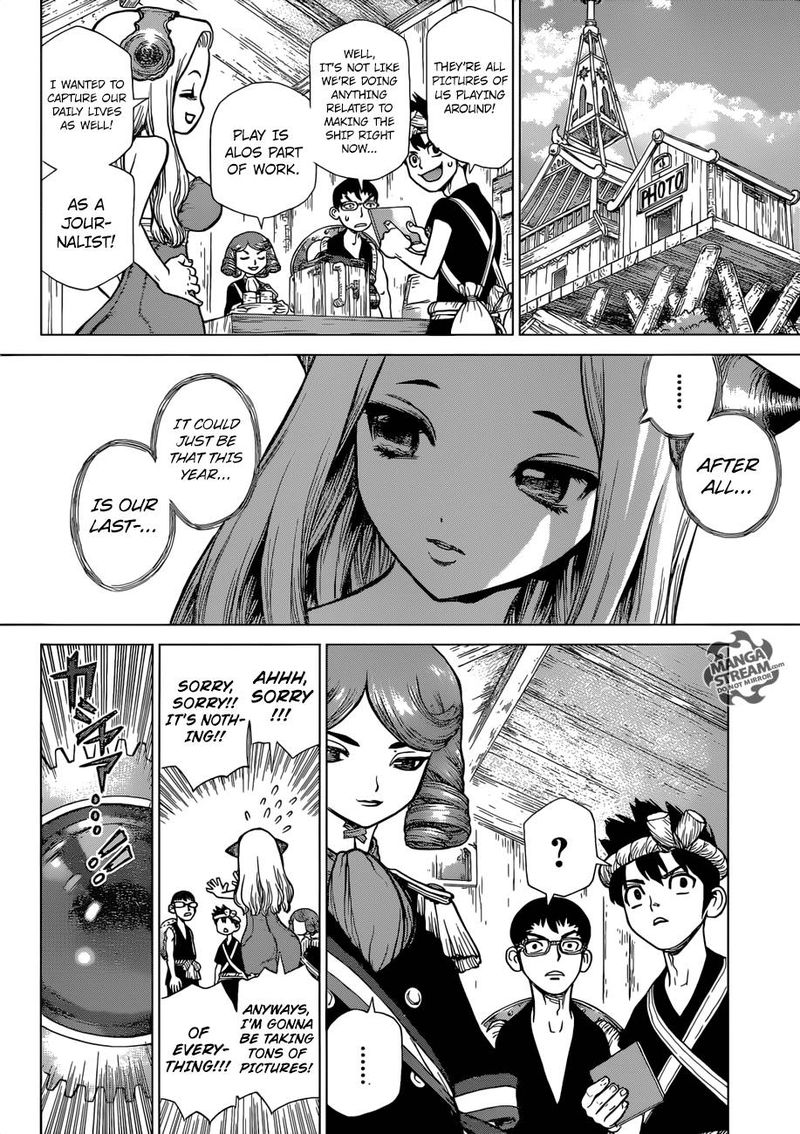 Dr. Stone Manga Chapter 99 page 6 - Kingdom of Science Photo Journal scene
